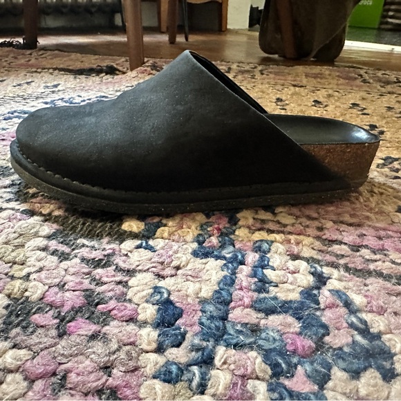Jenni Kayne Oiled Leather Black Moc Clog Mule 36 - Picture 4 of 5